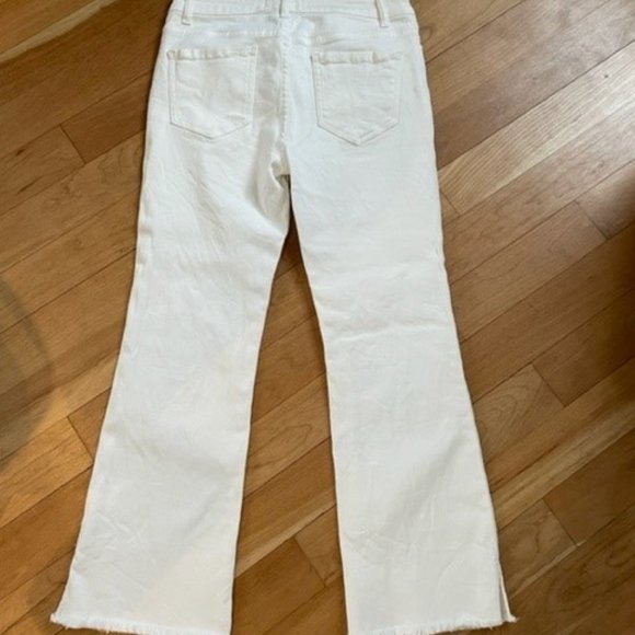 Rebecca Minkoff Frayed Hem White Jean - Picture 3 of 4